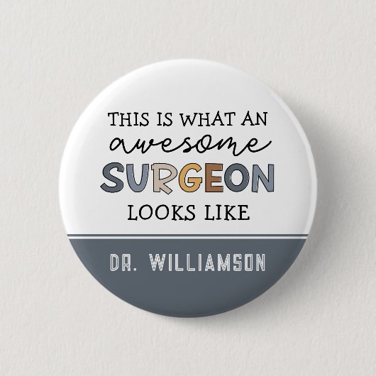 Aangepaste chirurg Geweldige chirurgische schenkin Ronde Button 5,7 Cm (Voorkant)