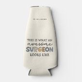 Aangepaste chirurg humoristische geweldige chirurg flesjeskoeler (Voorkant)