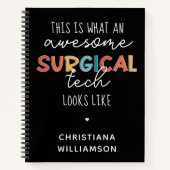Aangepaste chirurgische technicus Funny Surgery OF Notitieboek (Voorkant)