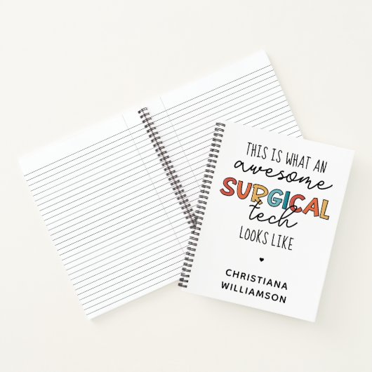 Aangepaste chirurgische technicus Funny Surgery OF Notitieboek (Binnen)