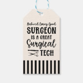 Aangepaste chirurgische technologie | Chirurgisch Cadeaulabel (Voorkant)