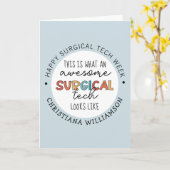 Aangepaste chirurgische Week Funny Giften Kaart (Gele Bloem)