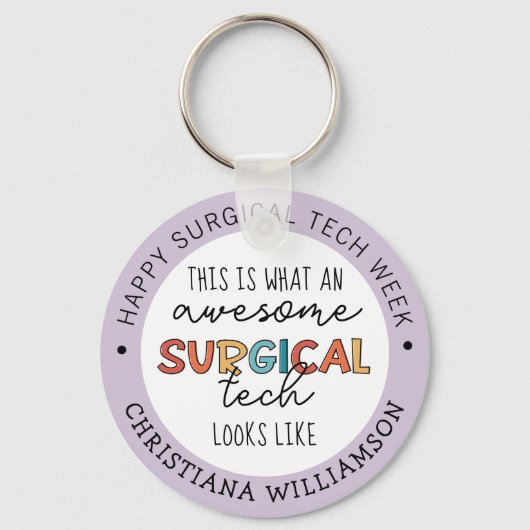 Aangepaste chirurgische Week Funny Giften Sleutelhanger (Voorkant)