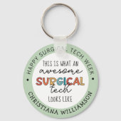 Aangepaste chirurgische Week Funny Giften Sleutelhanger (Voorkant)