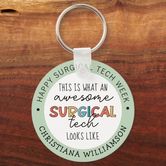 Aangepaste chirurgische Week Funny Giften Sleutelhanger (Voorkant)