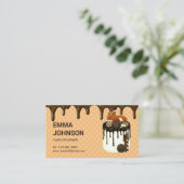 Aangepaste chocolade-bakkerij voor de kake van Bir Visitekaartje (Staand voorkant)