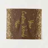 Aangepaste Chocolade Bruine Verjaardagsfeest Fotoc Wandkleed (Voorkant (horizontaal))