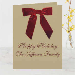 Aangepaste Chocolade Buffalo Plaid Kerstmis Kaart