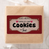 Aangepaste Chocolade Chip Cookie Labels (Insitu)