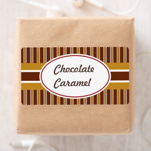 Aangepaste Chocolade Karmel Labels (Insitu)