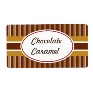 Aangepaste Chocolade Karmel Labels