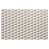 Aangepaste Chocolade Lab Hond Silhouette Stof (Yard (91,4 cm))