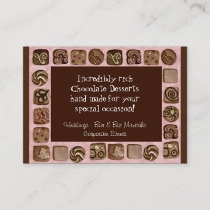 Aangepaste Chocolade Visitekaartjes van suikerbiet
