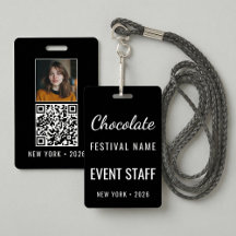 Aangepaste chocoladefestival foto QR-code personee