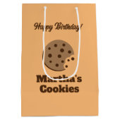 Aangepaste chocoladekoek-cadeautas voor verjaardag medium cadeauzakje (Achterkant)