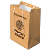 Aangepaste chocoladekoek-cadeautas voor verjaardag medium cadeauzakje (Achterkant Gekanteld)