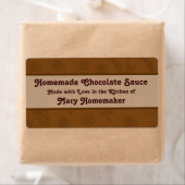 Aangepaste chocoladesaus of Fudge Sauce Labels (Insitu)