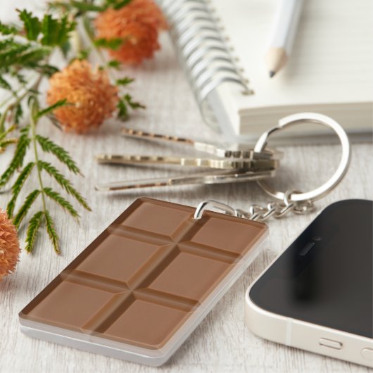 Aangepaste 'Chocolate Bar'-keten Sleutelhanger (Voorkant Rechts)