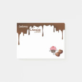 Aangepaste Chocolate Lover's Post-it Notes (Voorkant)