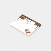 Aangepaste Chocolate Lover's Post-it Notes (Schuin)