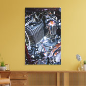 Aangepaste chopper motor canvas afdruk (Insitu (Woonkamer))