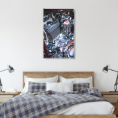 Aangepaste chopper motor canvas afdruk (Insitu (Slaapkamer))