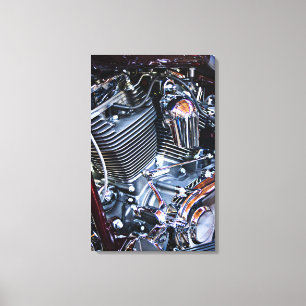 Aangepaste chopper motor canvas afdruk