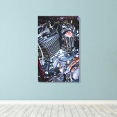 Aangepaste chopper motor canvas afdruk (Insitu (Houten vloer))