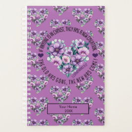 Aangepaste Christelijke 2 Corinthians 5:17 Bijbel Planner