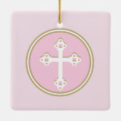 Aangepaste, Christelijke baptisemornament Keramisch Ornament (Achterkant)