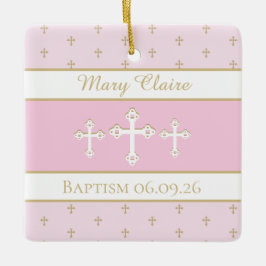 Aangepaste, Christelijke baptisemornament Keramisch Ornament