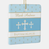 Aangepaste, Christelijke baptisemornament Keramisch Ornament (Rechts)