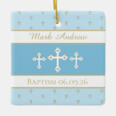 Aangepaste, Christelijke baptisemornament Keramisch Ornament (Voorkant)