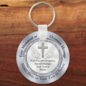Aangepaste Christelijke, begrafenissleutels voor g Sleutelhanger (Voorkant)