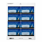 Aangepaste Christelijke Bijbel Verse Kerst Gift La Etiket (Full Sheet)