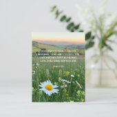 Aangepaste Christelijke Bijbelvers Originele Natuu Feestdagenkaart (Staand voorkant)