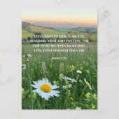 Aangepaste Christelijke Bijbelvers Originele Natuu Feestdagenkaart (Voorkant)