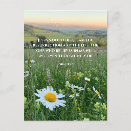 Aangepaste Christelijke Bijbelvers Originele Natuu Feestdagenkaart (Voorkant)