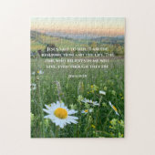 Aangepaste Christelijke Bijbelvers Originele Natuu Legpuzzel (Verticaal)