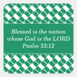 Aangepaste Christelijke bijbelversie | NIGERIA FLA Vierkante Sticker