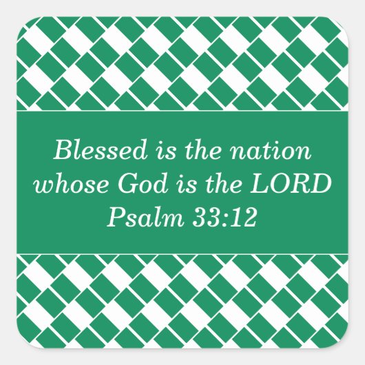 Aangepaste Christelijke bijbelversie | NIGERIA FLA Vierkante Sticker (Voorkant)