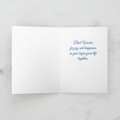 Aangepaste Christelijke bruiloft zegeningen kaart (Binnen)