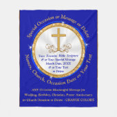 Aangepaste Christelijke cadeaus. Elke gelegenheid, Fleece Deken (Voorkant)