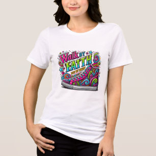 Aangepaste christelijke christendom Jezus geloof Tri-Blend Shirt