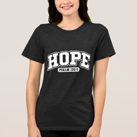 Aangepaste christelijke christendom Jezus geloof Tri-Blend Shirt (Voorkant)