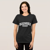 Aangepaste christelijke christendom Jezus geloof Tri-Blend Shirt (Voorkant volledig)