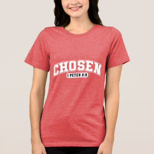 Aangepaste christelijke christendom Jezus geloof Tri-Blend Shirt