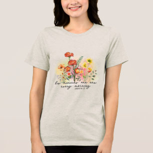 Aangepaste christelijke christendom Jezus geloof v Tri-Blend Shirt