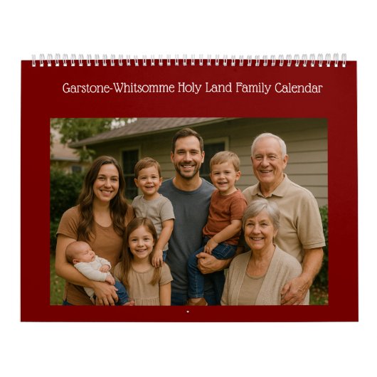 Aangepaste christelijke familiebijbel sites kalender (Hoes)