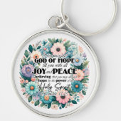 Aangepaste christelijke God van hoop en vrede Sleutelhanger (Voorkant)
